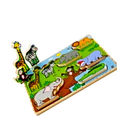 Wild Animals Stand Up Puzzle